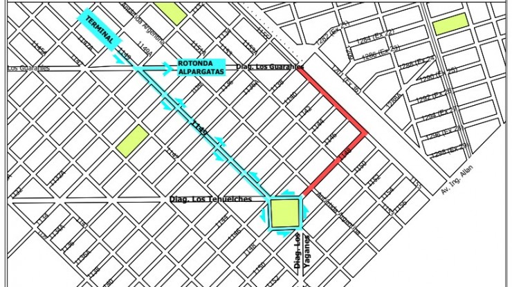 Línea 324: Ramales 2, 3 y 6 cambian recorrido por obras